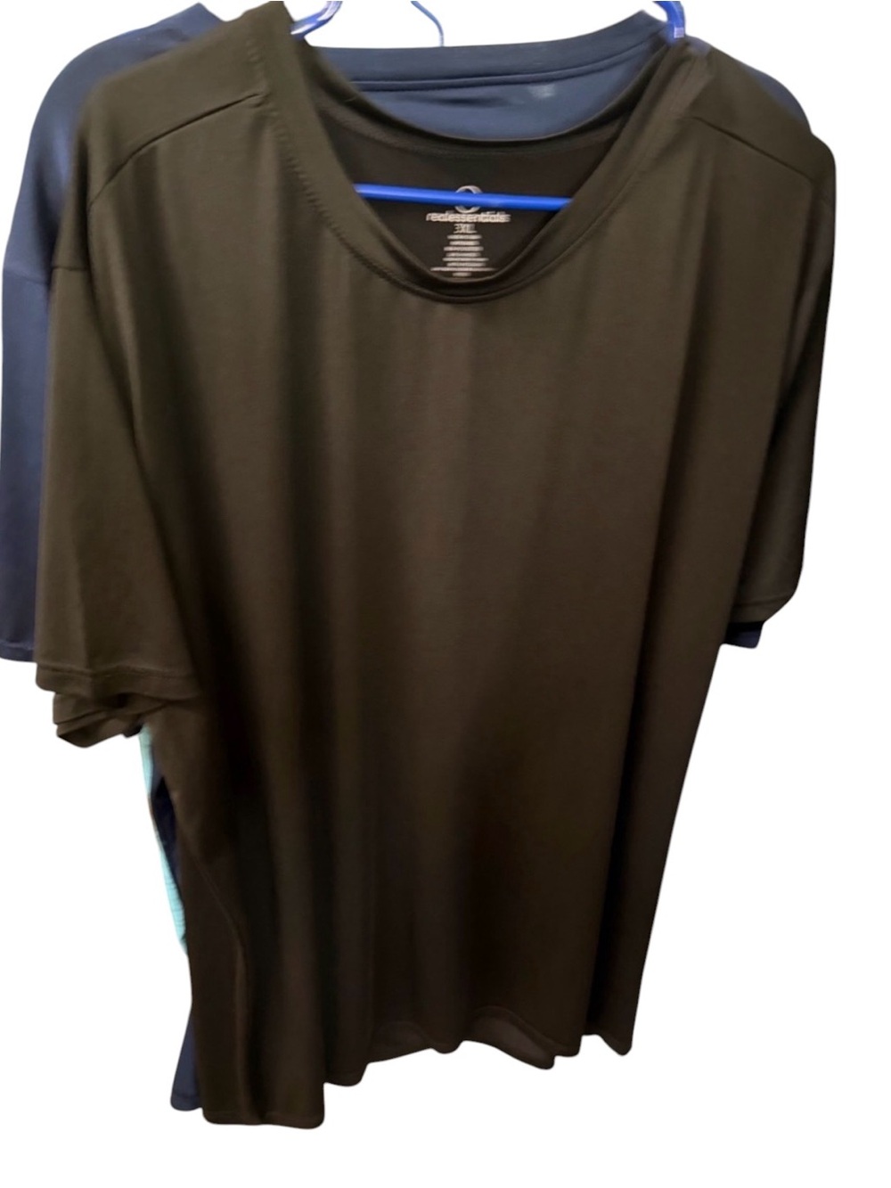 Men's Black Performance Crew Neck Shirt - Real Essentials